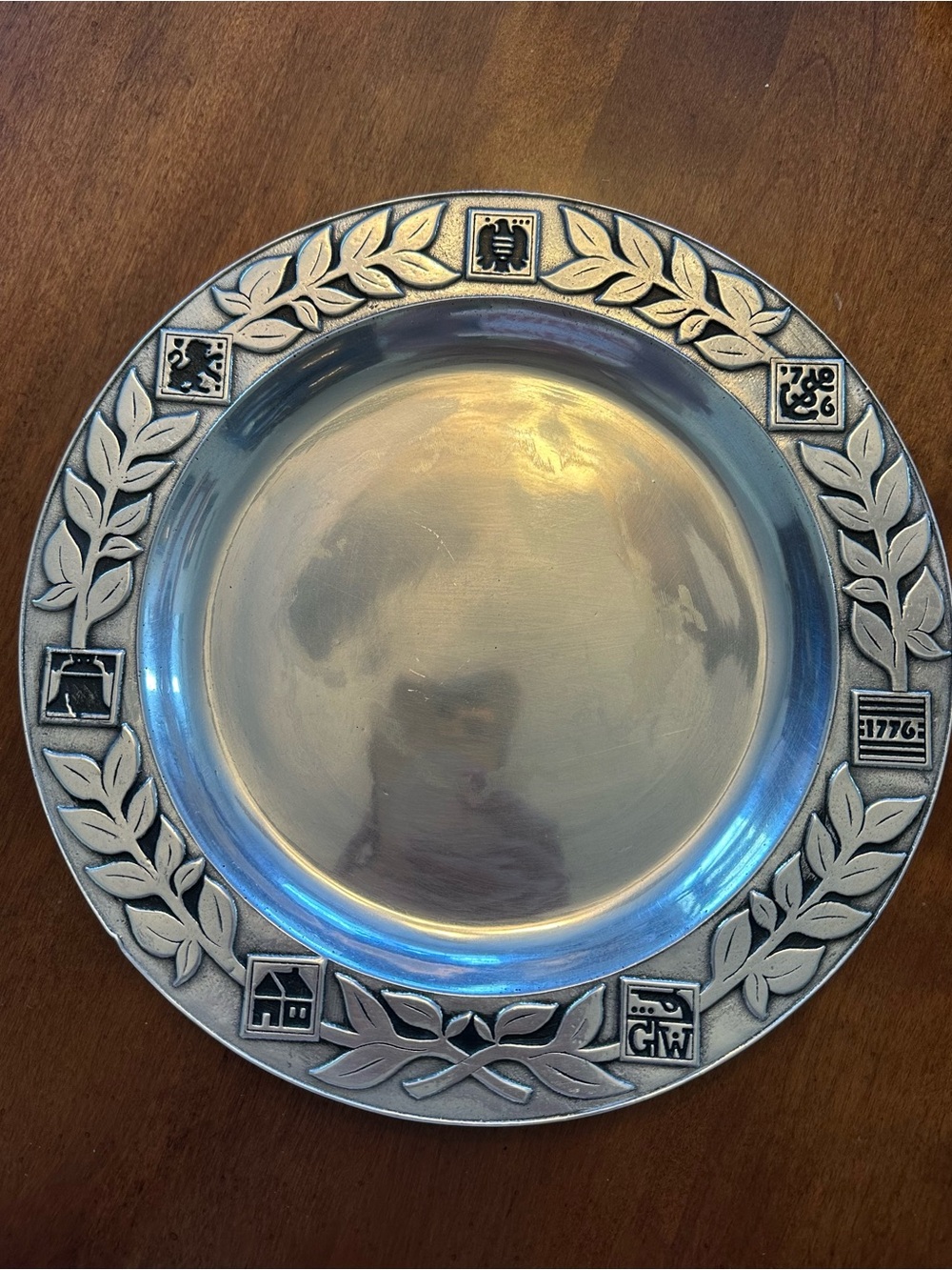 Wilton Armetale Bicentennial Plates Vintage Set of 4